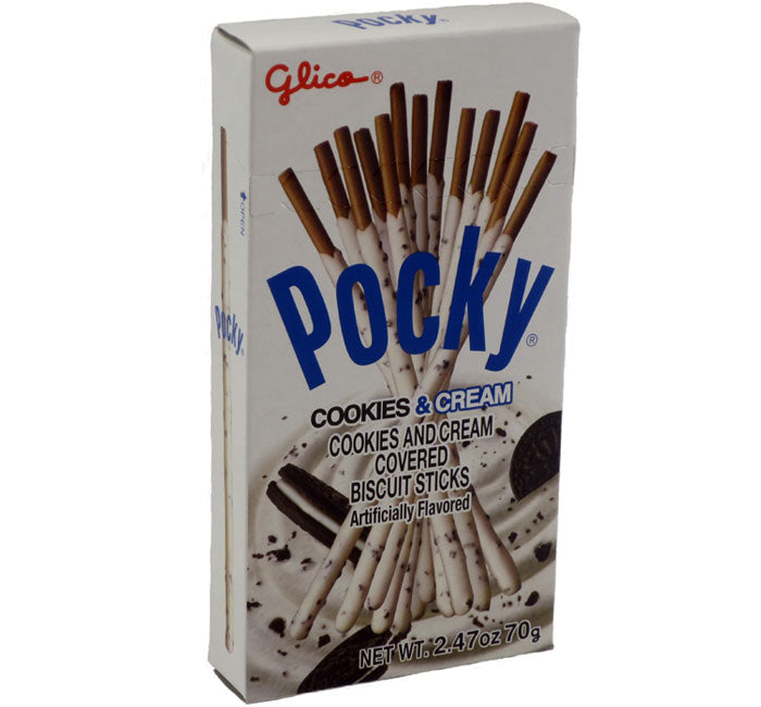 GLICO POCKY COOKIES &amp; CREAM 70g