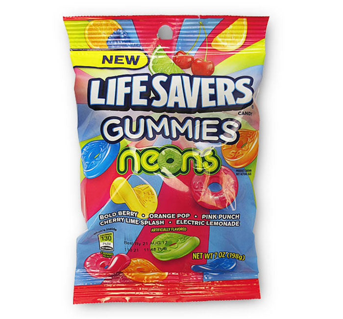 LIFESAVERS GUMMIES NEONS BAG 198g