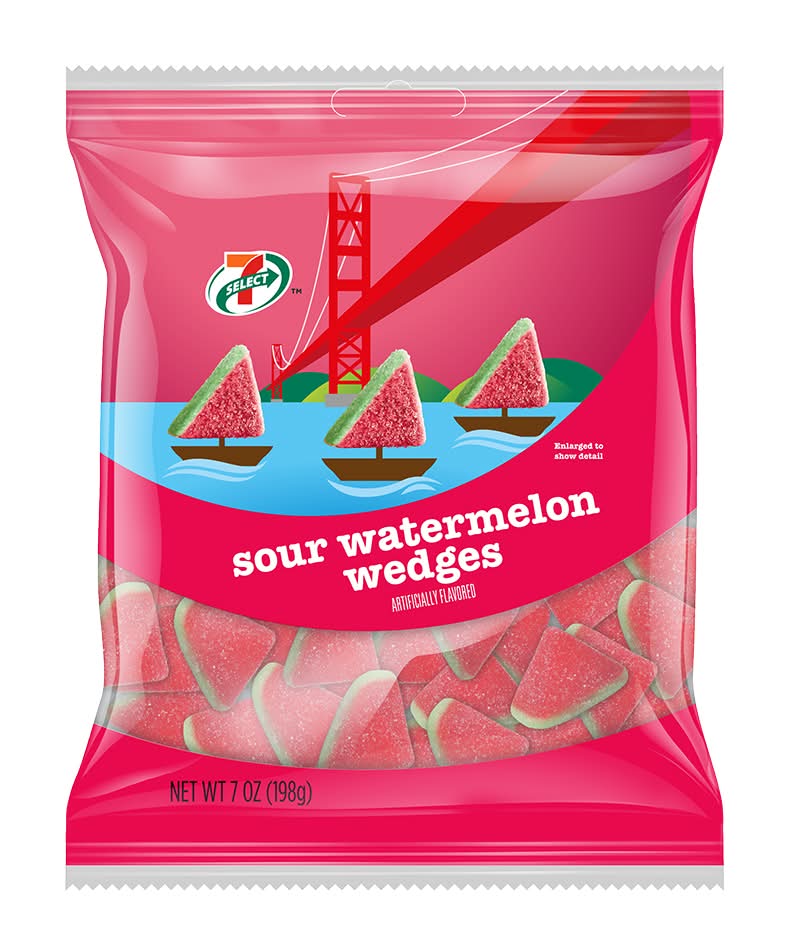 7-SELECT SOUR WATERMELON WEDGES 198g