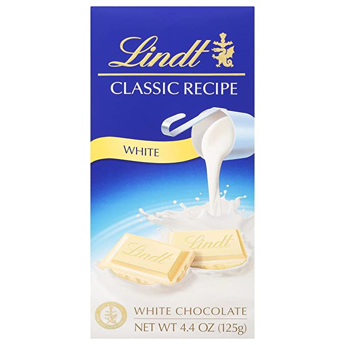 LINDT CLASSIC BAR WHITE CHOCOLATE 125g