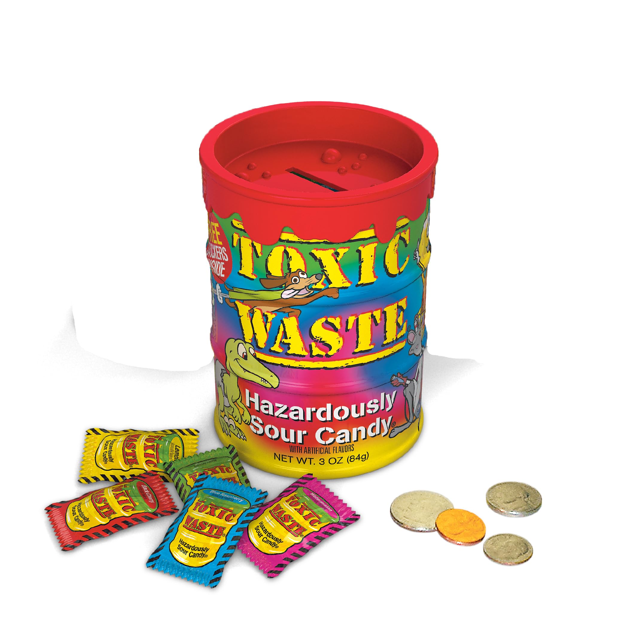 TOXIC WASTE CANDY & BANK TIE DYE 84g