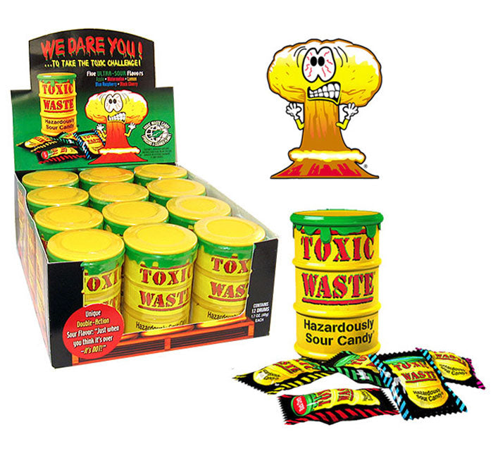 TOXIC WASTE SOUR CANDY 48GR