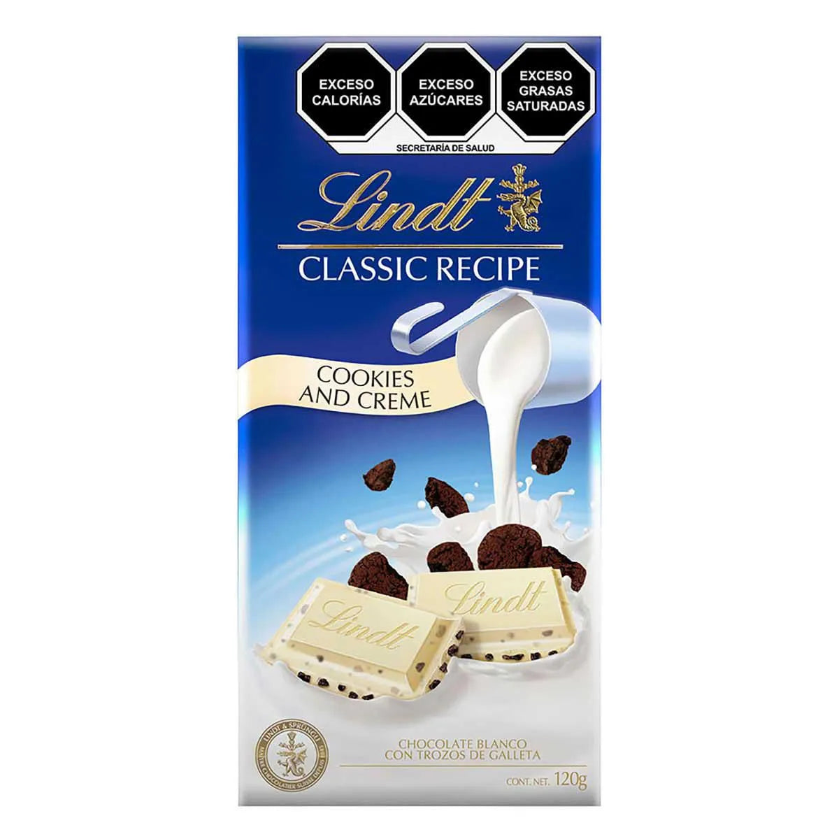 LINDT CLASSIC RECIPE COOKIES AND CREME 120g