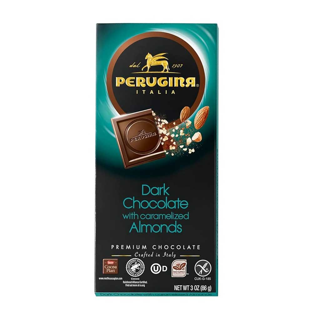 PERUGINA DARK CHOCOLATE WITH ALMONDS 86g