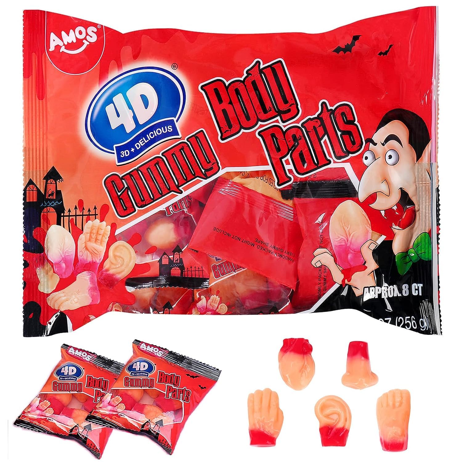 AMOS 4D GUMMY BODY PARTS 88g
