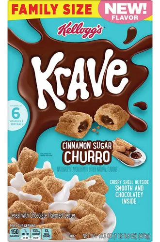 KRAVE CINNAMON SUGAR CHURRO FAMILY SIZE 476g