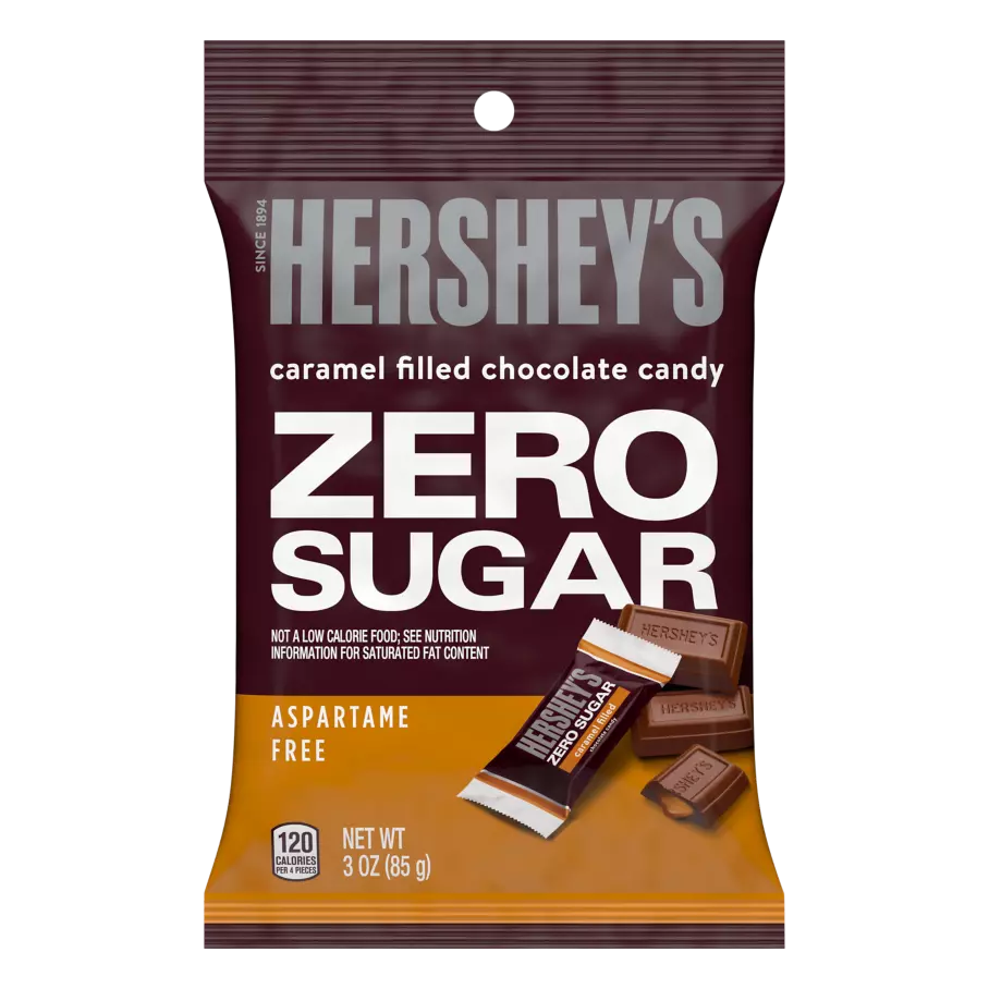 HERSHEYS ZERO SUGAR CARAMEL FILLED 85g