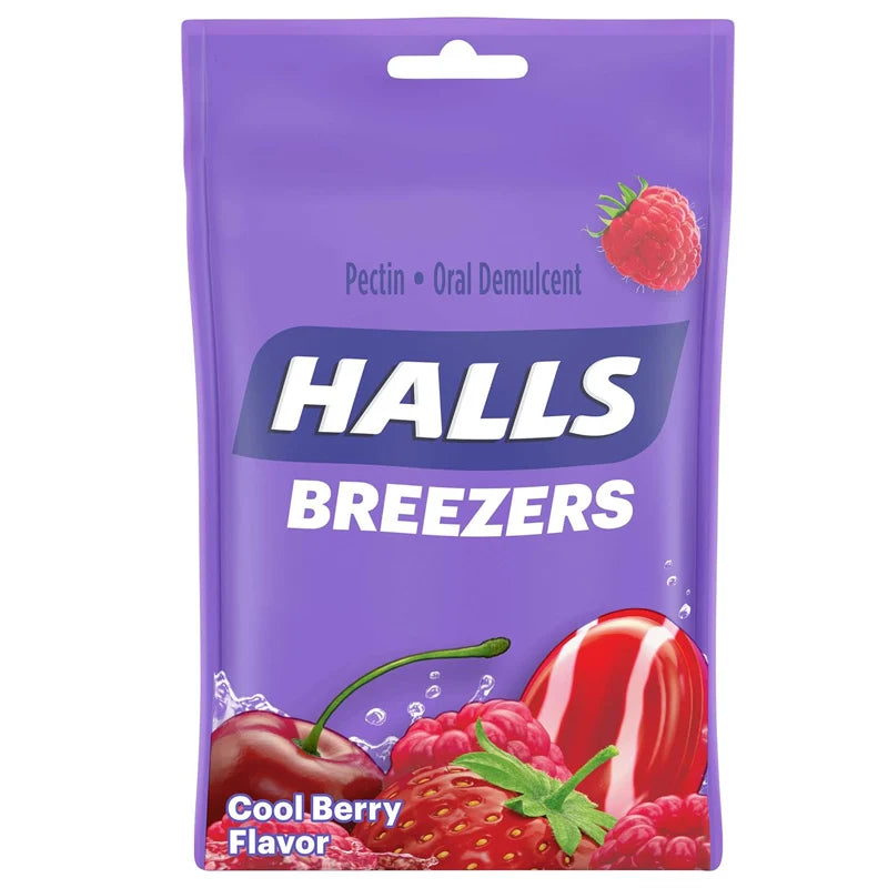 HALLS COUGH & THROAT BERRY 25pz