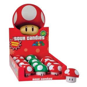 SUPER MARIO MUSHROOMS TIN SOUR CANDIES 25.5g