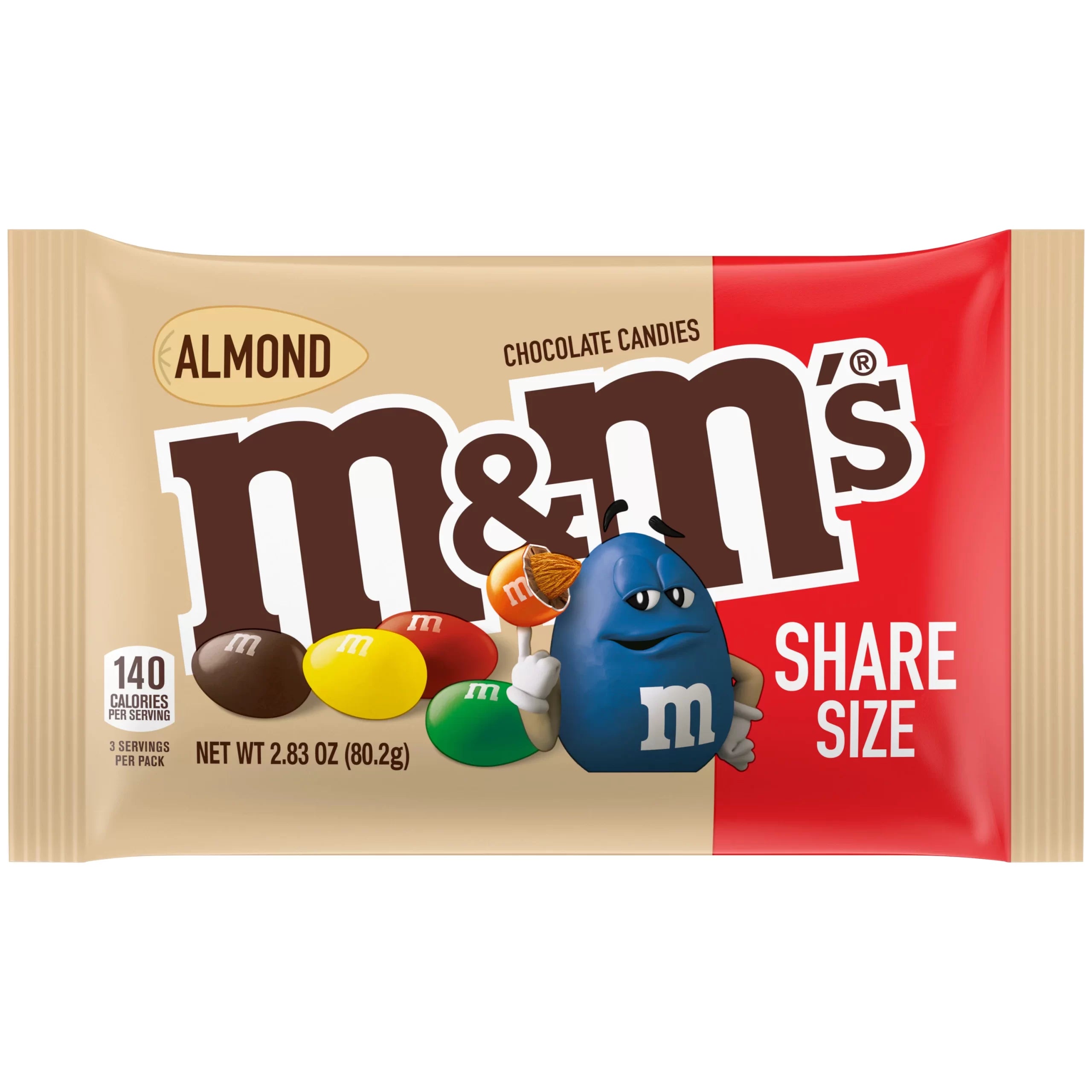 M&MS ALMOND SHARE SIZE 80.2g