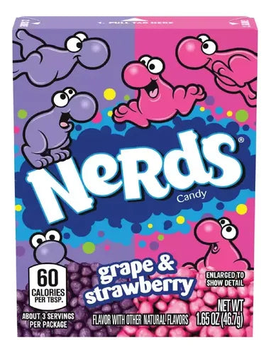 NERDS GRAPE & STRAWBERRY 46.7g