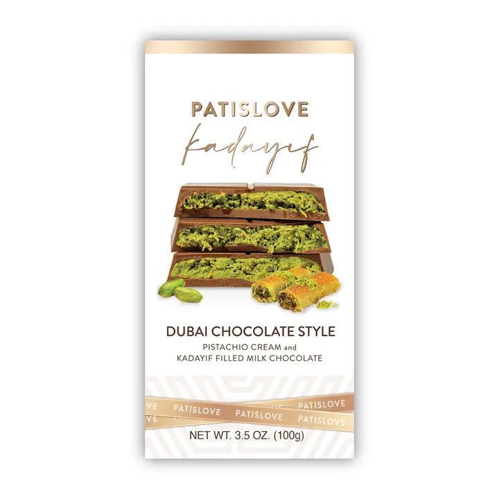 PATISLOVE CHOCOLATE DUBAI PISTACHE 100g