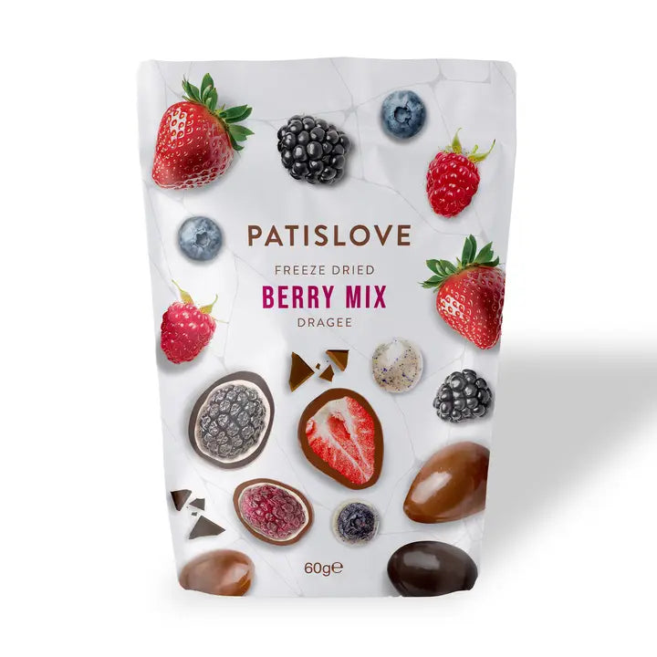 PATISLOVE FREEZE DRIED BERRY MIX DRAGEE 60g