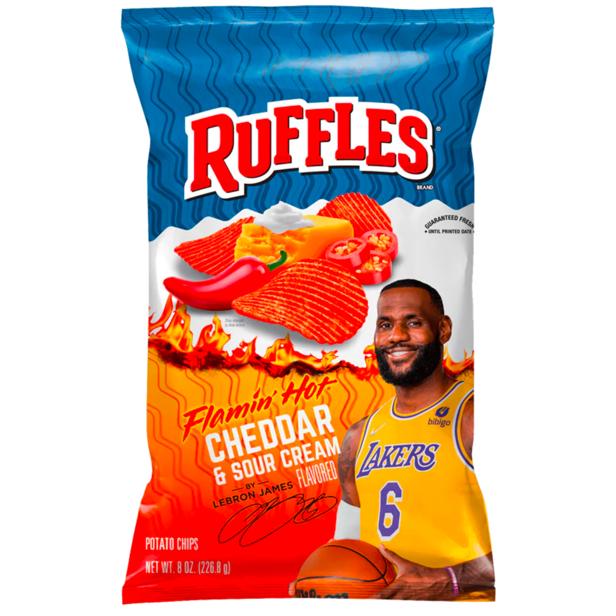 RUFFLES FLAMIN HOT CHEDDAR & SOUR CREAM 226.8g – Madulsa — Dulces ...