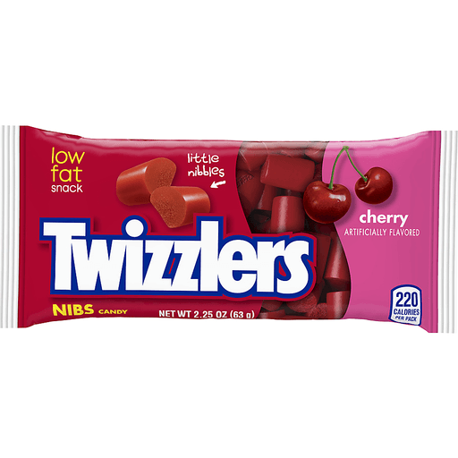 TWIZZLERS NIBS CHERRY MINI 63g