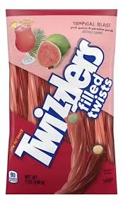 TWIZZLERS FILLED TWISTS TROPICAL BLAST 198g