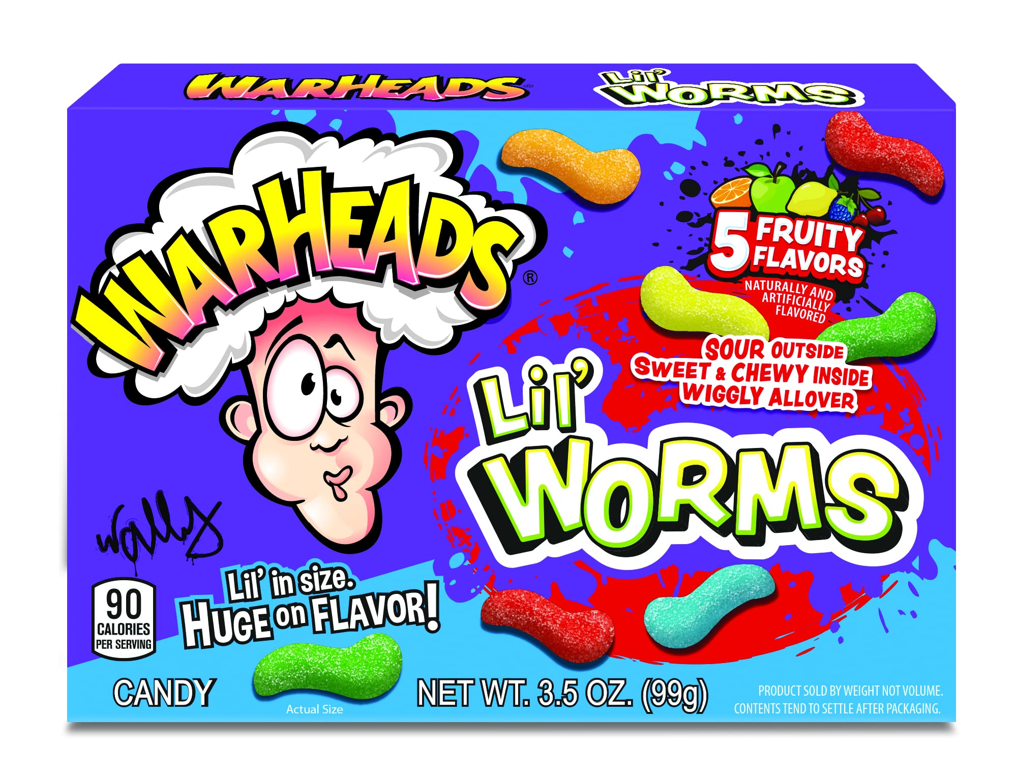 WARHEADS LIL WORMS 99g