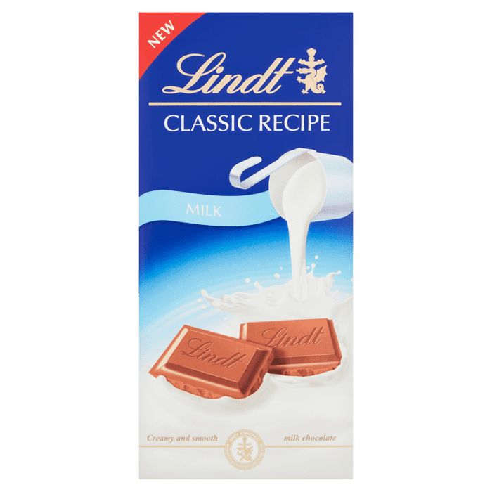 LINDT CLASSIC BAR MILK CHOCOLATE 125g