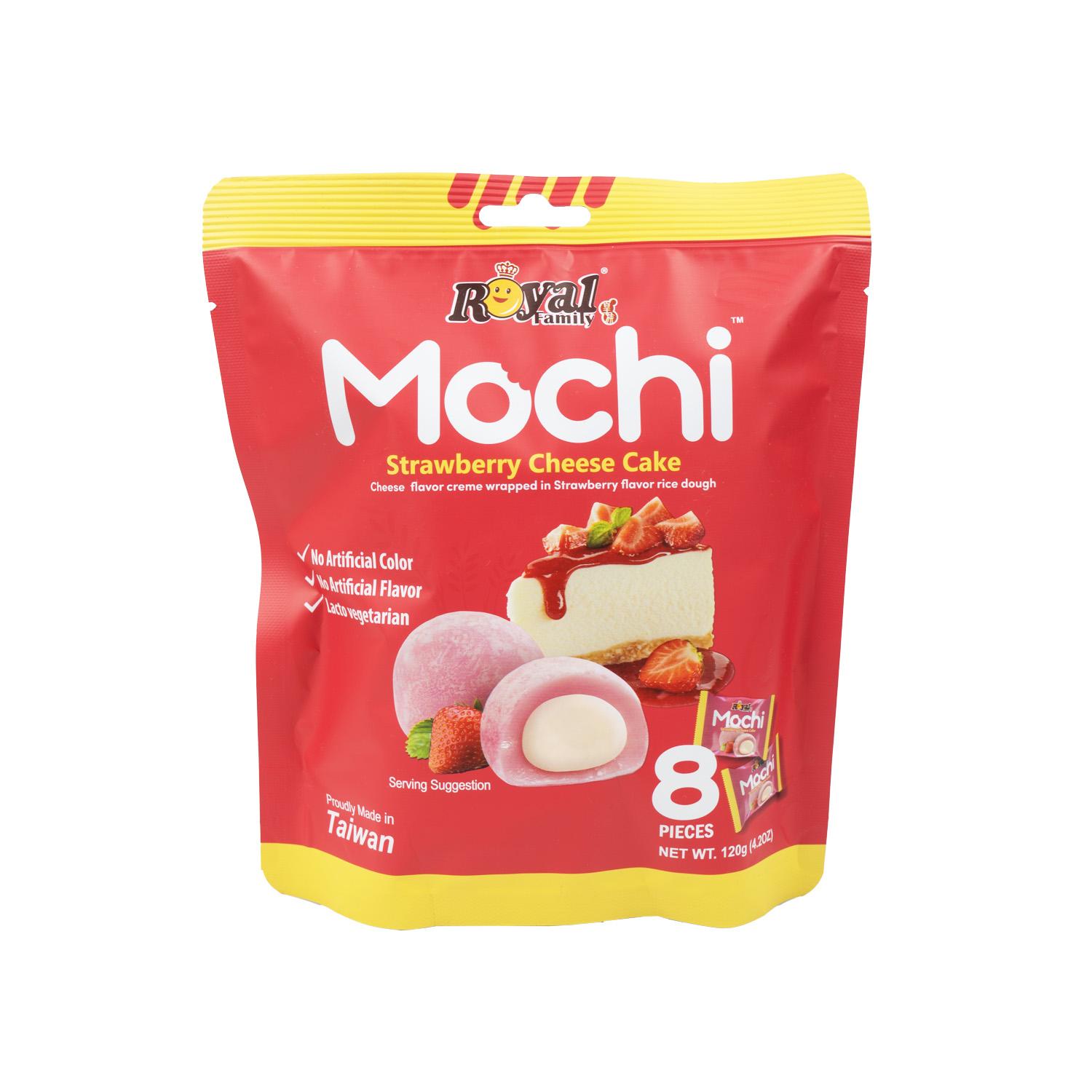 ROYAL MOCHI PAY DE QUESO CON FRESA 120g