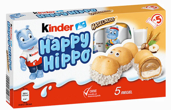 KINDER HAPPY HIPPO BISCUIT HAZELNUT 103g