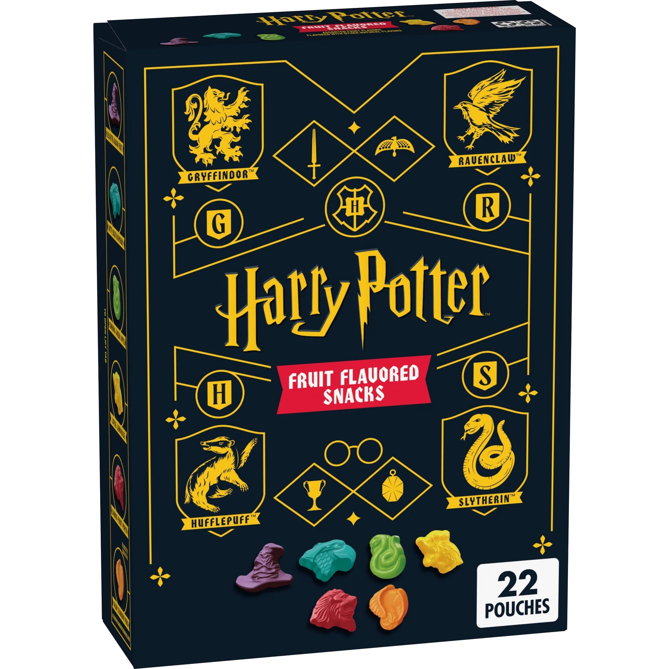 HARRY POTTER FRUIT FLAVORED SNACKS 22 POUCHES 498g