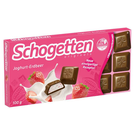 SCHOGETTEN YOGHURT STRAWBERRY 100g