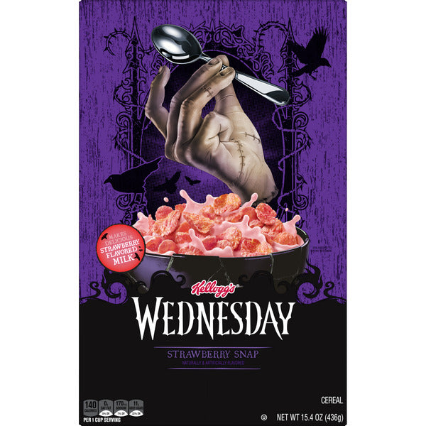KELLOGS WEDNESDAY STRAWBERRY SANP CEREAL 436g