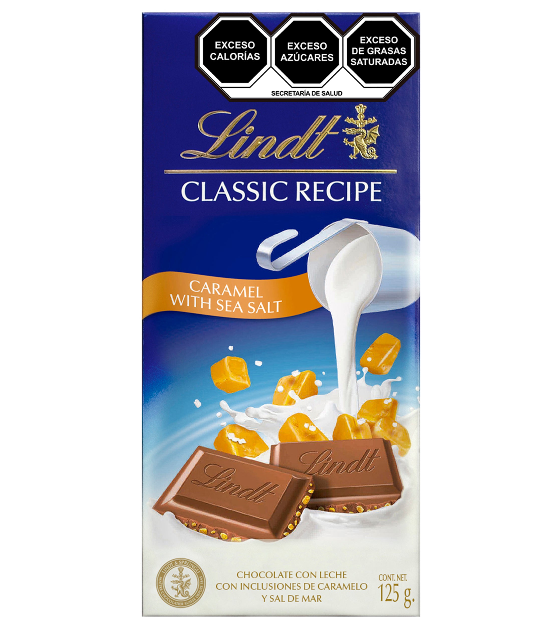 LINDT CARAMEL SEA SALT 125g