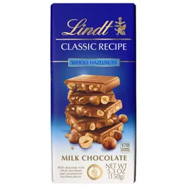 LINDT CLASSIC RECIPE WHOLE HAZELNUTS 150g