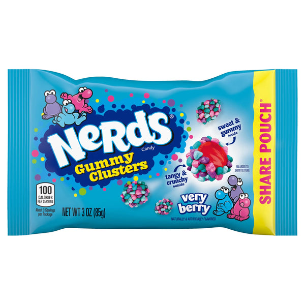 NERDS GUMMY CLUSTERS VERY BERRY 85g
