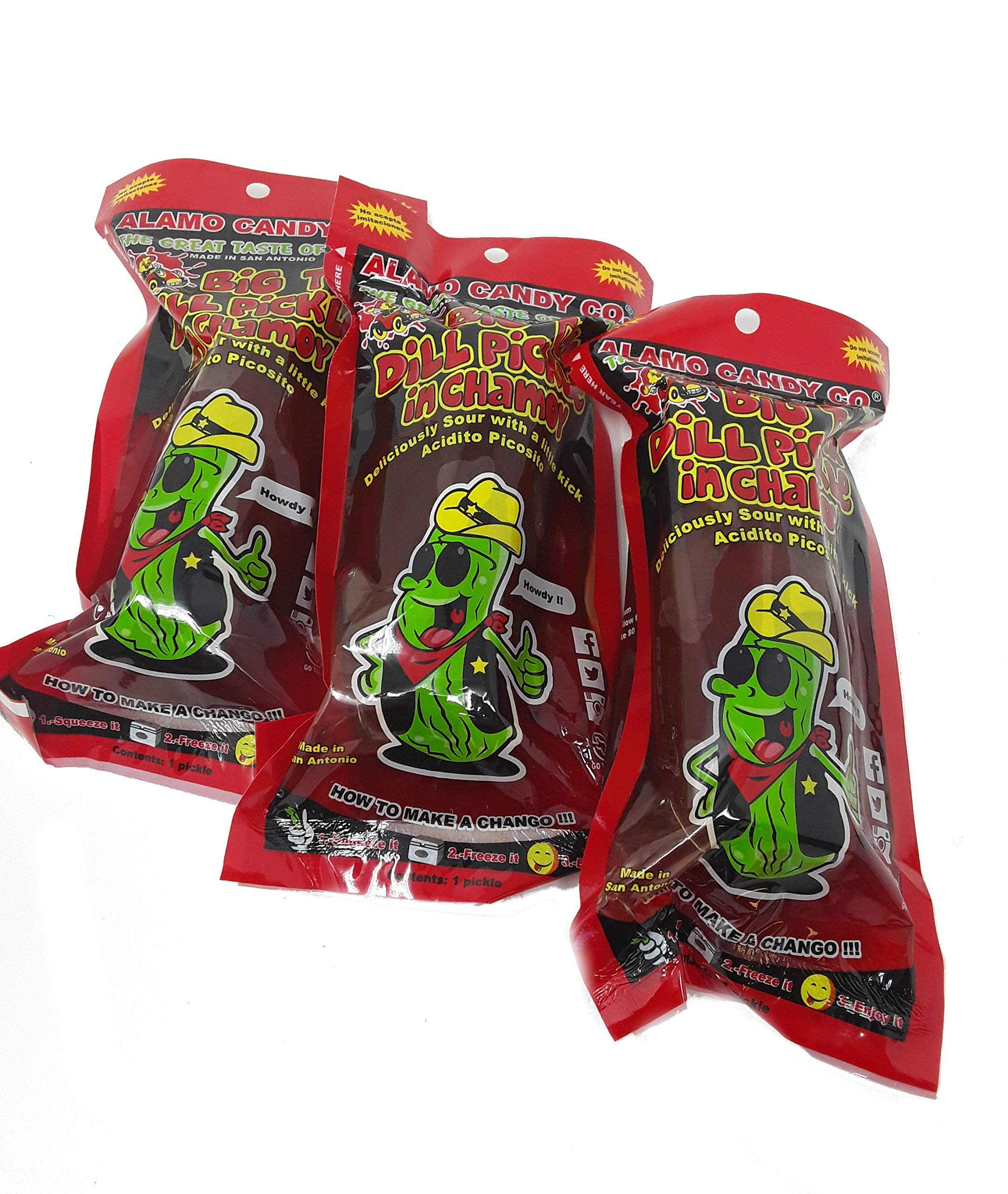 ALAMO CANDY BIG TEX DILL PICKLE CHAMOY 140g